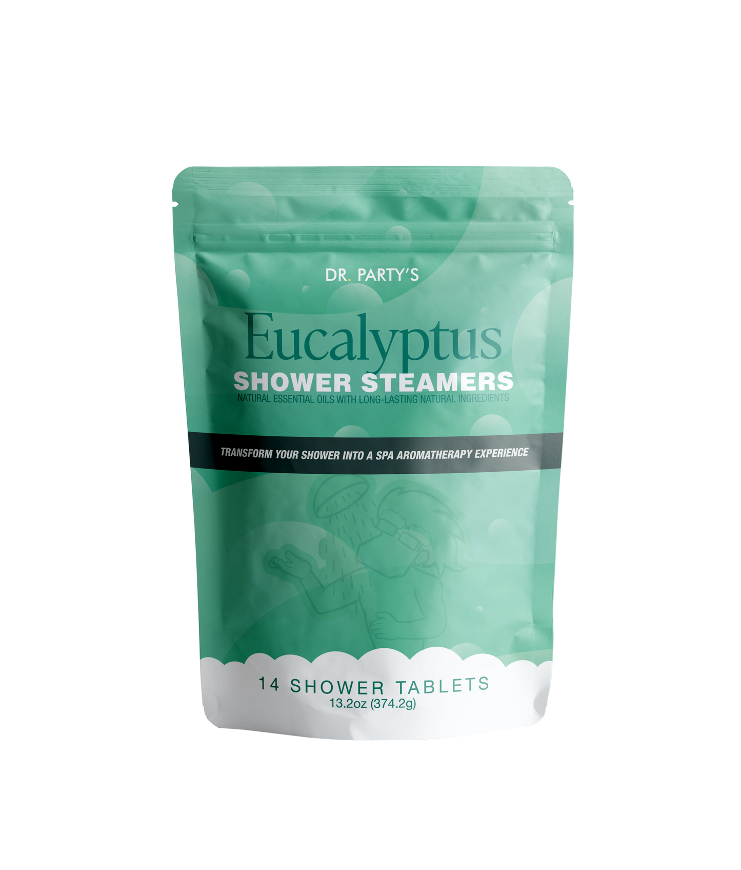 Breathe deeply and relax with our eucalyptus shower steamers, featuring a 14-tablet pack that transforms your shower into a refreshing spa escape.