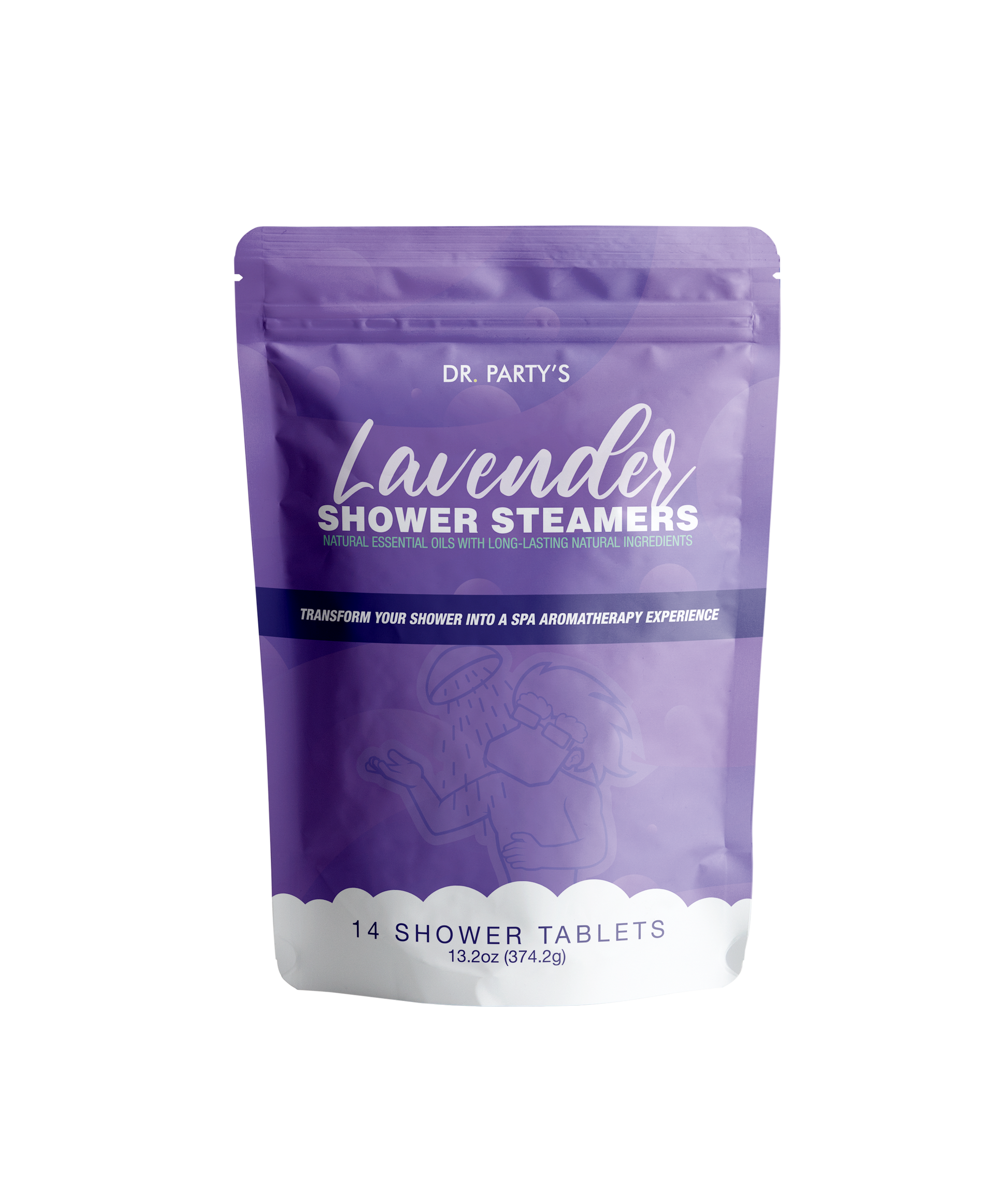 Experience the serenity of a spa day every day with our lavender-scented shower steamers, available in a pack of 14, perfect for infusing your routine with peaceful bliss.